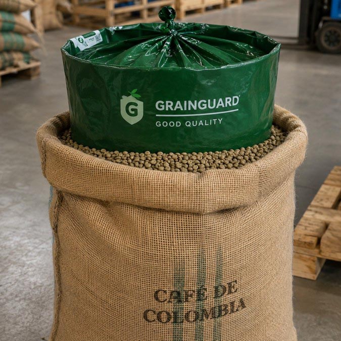 Green Coffee Bean Hermetic đay lót